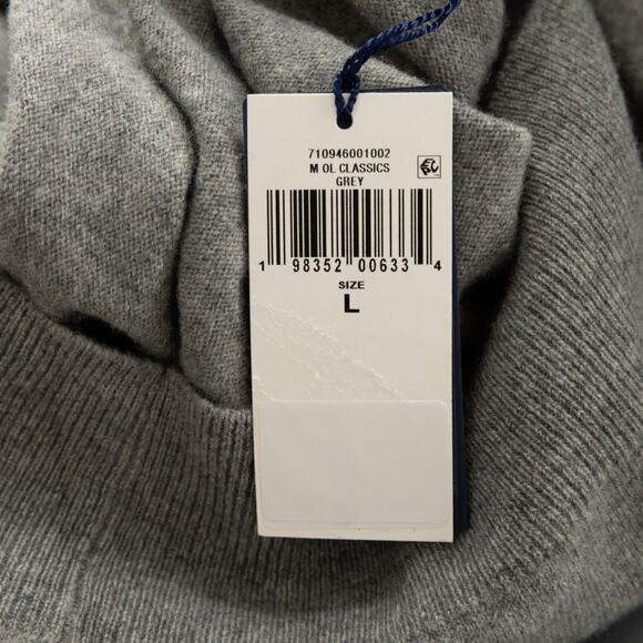 Polo Ralph Lauren Men Wool Regular Fit Polo Sweater Gray Size L - Picture 7 of 7